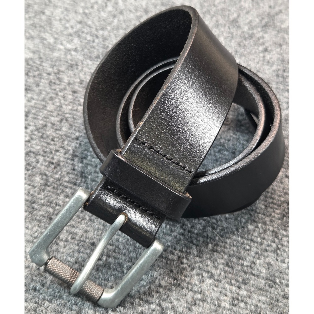 Banana Republic Mens 32 Black Cow Leather Roller Buckle Belt